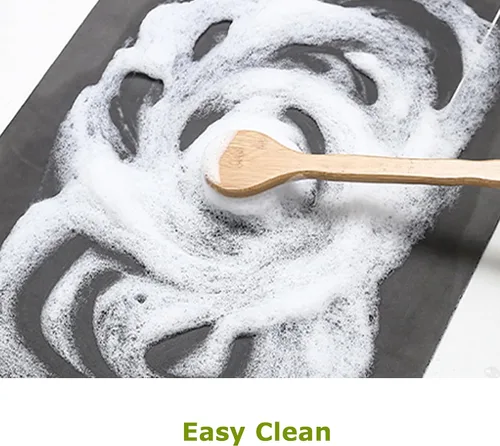 Miniatura 6 de Alfombra de baño antideslizante, de secado rápido, absorbente, verde, alfombra de ducha para suelo de baño, alfombra de goma lavable para baño