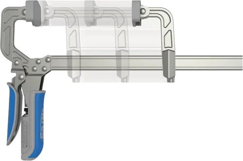 Miniatura 6 de Kreg Abrazadera de barra de ajuste automático de 8 pulgadas, autoajustable, liberación rápida con una sola mano, abrazadera para carpintería