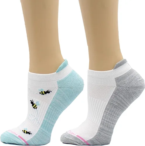 Miniatura 62 de Dr. Motion Calcetines de compresión de corte bajo para mujer, paquete de 2