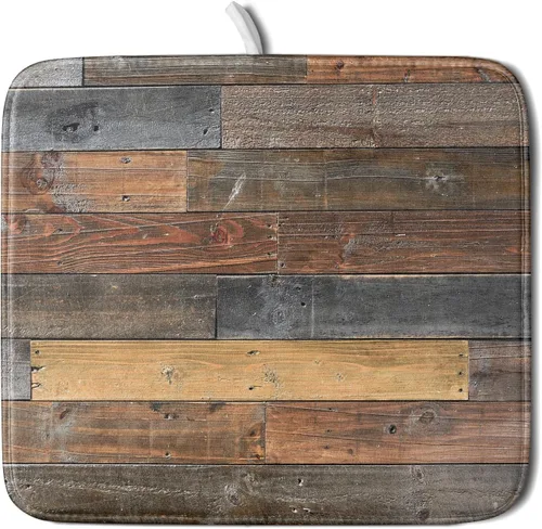 Miniatura 87 de Giwawa Tapete de Secado de Platos Retro Silueta de Cabaña del Bosque de Ciervos para Encimera 18 x 24 pulgadas Otoño Cielo Azul Nube Dibujos