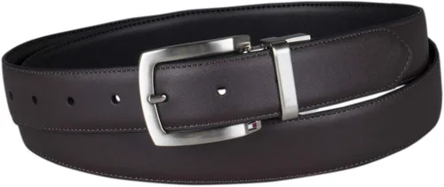 Miniatura 3 de Tommy Hilfiger Men's Leather with Two Buckles Boxed Belt Set, Black