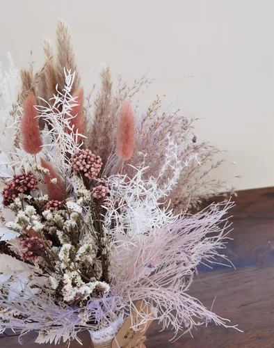 Miniatura 6 de Ramo de dama de honor bohemio para novia, ramo de pampas, ramo de decoración del hogar (ramo de novia XL)