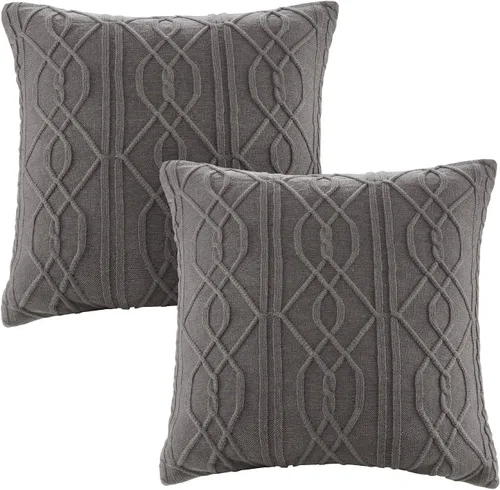 Miniatura 13 de Madison Park Edredón King de algodón jacquard a cuadros de cabaña, edredones extragrandes tamaño King, funda extraíble, edredón para todas
