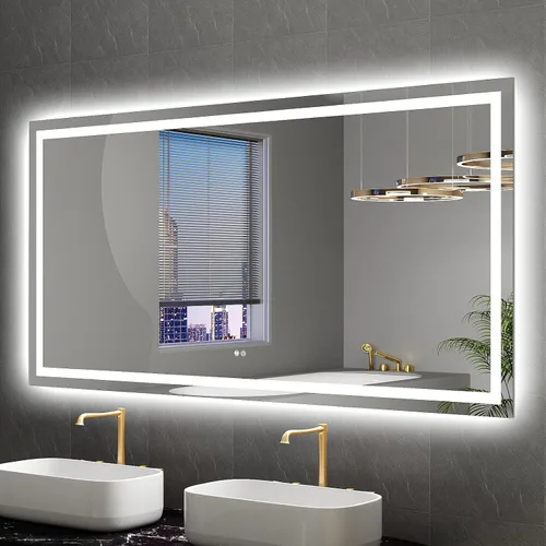 Miniatura 9 de Espejo LED para baño de 20 x 28 pulgadas, espejos de tocador de baño iluminados con luces, espejo antivaho más brillante con iluminación frontal