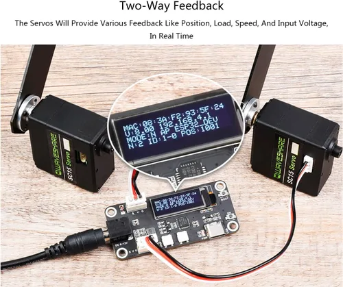 Miniatura 2 de 37.5 lbs SC15 Gran Torque Programable Serial Bus Servo Motor, Servo o Motor Modos Duales para Brazos Robóticos, Robots Hexápodos, Robots Humanoides