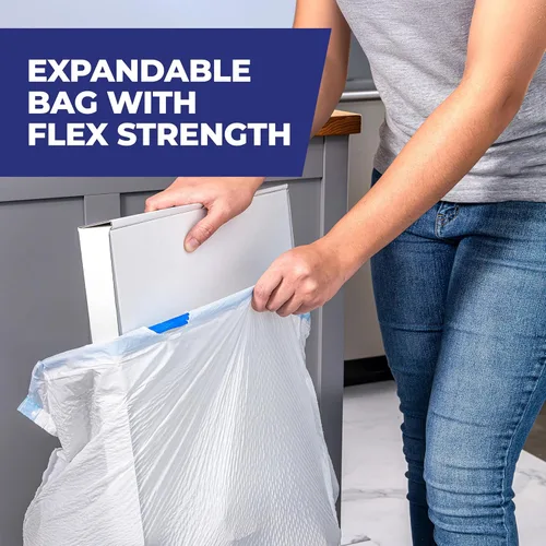 Miniatura 6 de Hefty Bolsas de basura ultra fuertes de 13 galones, bolsas de basura altas para cocina de 13 galones, cierre de cordón, control continuo de olores