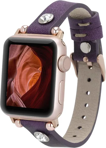 Miniatura 10 de HARDISTON Correa de Reloj Apple Watch Dama Ferro 38mm 40mm 41mm para mujeres/hombres, Hecho a Mano de Cuero Genuino, Correa de Reemplazo para iWatch
