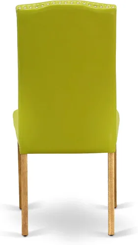 Miniatura 26 de East West Furniture DLEN3-BLK-69 - Juego de muebles de comedor de 3 piezas que contiene una mesa de comedor redonda con gotas y 2 sillas tapizadas