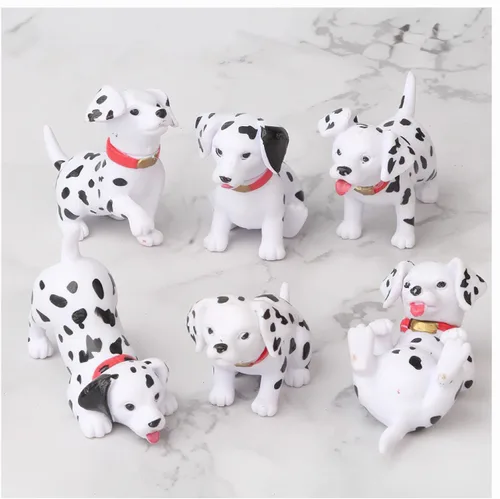 Miniatura 3 de Mini figuras de perro, figura de animal de casa de muñecas de resina para decoración de tablero, decoración de escritorio de oficina y hogar, adorno