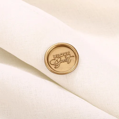 Miniatura 6 de Yoption Be Our Guest - Sello de cera de sellado vintage, cabeza de latón y empuñadura de madera para bodas, Navidad, fiestas, invitaciones, sobres