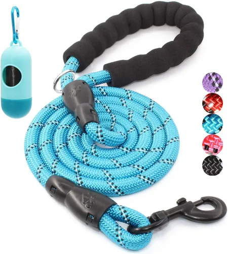 Miniatura 39 de BAAPET Correa para perro de 2/4/5/6 pies con cómodo mango acolchado e hilos altamente reflectantes para perros pequeños, medianos y grandes