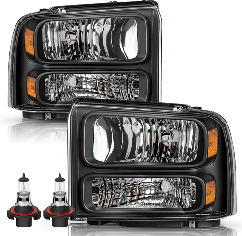 Miniatura 10 de TUSDAR Juego de montaje de faros delanteros para Ford F250 F350 F450 F550 Super Duty 2005-2007 / Ford Excursion 2005 lado del conductor