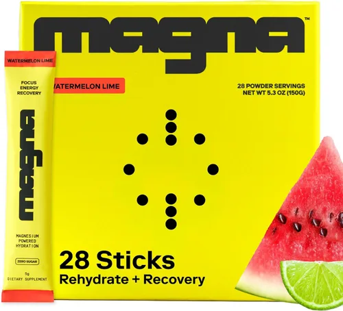 Miniatura 12 de MAGNA Mezcla de bebida en polvo de electrolitos para hidratación, energía y apoyo de concentración con treonato L de magnesio, sodio, potasio