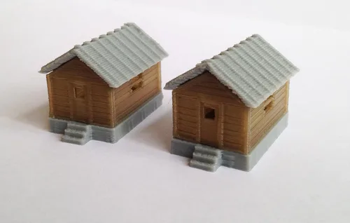Miniatura 2 de Outland Models Tren Diseño Ferroviario Casa de campo Cobertizo Cottage Set N Escala
