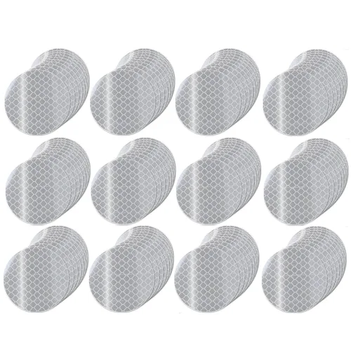 Miniatura 45 de Cinta reflectante blanca de 4 pulgadas, adhesivo de seguridad de advertencia impermeable para exteriores (10 pies)