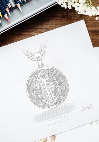Miniatura 9 de CELESTIA Medallas de plata de ley 925 San MiguelSan CristóbalSan BenitoSan GabrielVirgen MaríaJesúsCaravacaMetatrónSello de los Siete Arcángeles