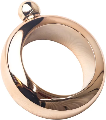 Miniatura 5 de 3.5oz suave acero inoxidable pulsera portátil frasco de cadera para almacenar whisky/alcohol silver Plateado
