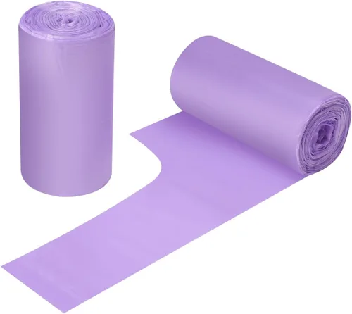 Miniatura 11 de Bolsas de basura portátiles de 2 a 4 galones, 120 bolsas de basura pequeñas portátiles gruesas para oficina, cocina, dormitorio, bolsas de basura