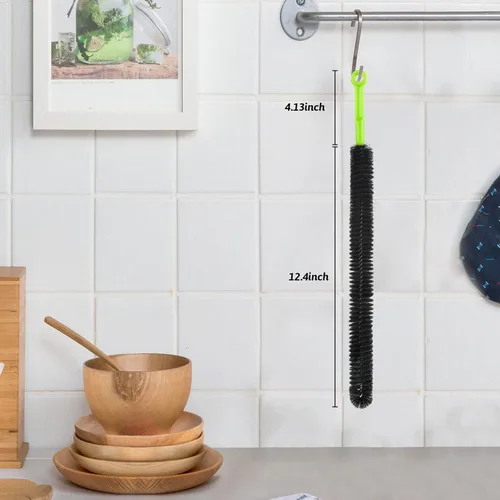 Miniatura 5 de Cepillo para Drenaje de Alcantarilla, Removedor de Obstrucciones de Drenaje, Herramienta Limpiadora Flexible de 17 Pulgadas con Serpiente Larga