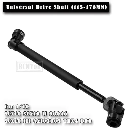 Miniatura 2 de Eje de transmisión de orugas RC 115-176MM Actualizaciones para 1/10 Axial SCX10 SCX10 II 90046 SCX10 III AXI03007 TRX4 D90, eje de transmisión