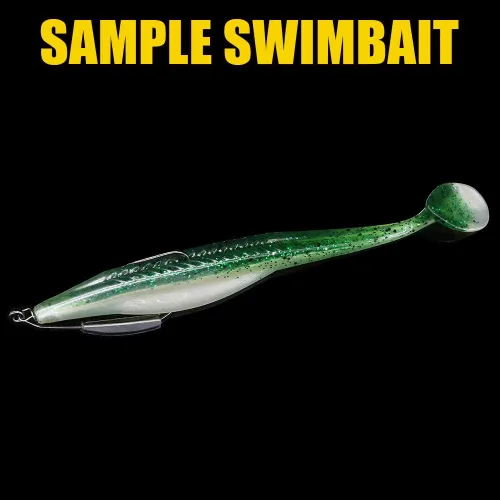 Miniatura 5 de Pesado-Swimbait-Hooks-Jig-Heads-Ganchos de pesca de gusano de plástico suave 3/0 4/0 5/0 paquete de 6
