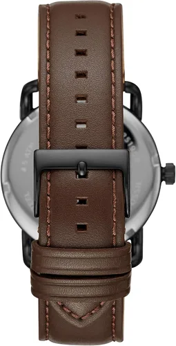 Miniatura 4 de Fossil Copeland - Reloj de cuarzo de acero inoxidable con correa de piel para hombre