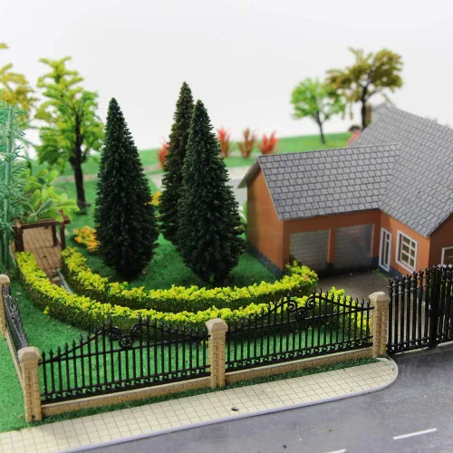 Miniatura 5 de CP137 Alfombra de Hierba Artificial para Modelos de Trenes Verde 40x100cm o 15.7' x 39' para Decoración, Paisaje Escénico de Manualidades, DIY