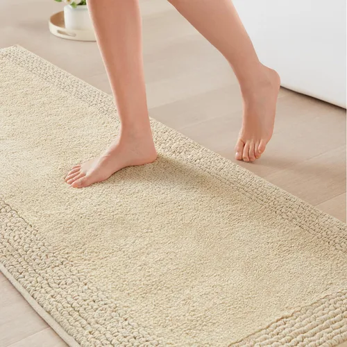 Miniatura 42 de Madison Park Splendor - Alfombra de baño reversible 100% algodón con mechones, 3000 GSM, calidad hotelera, lujosa, felpa, pelo medio, tapete de baño