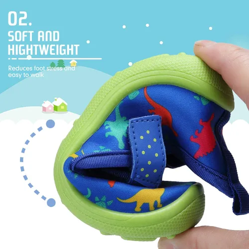 Miniatura 5 de FANTURE Zapatos de agua para niños y niñas, lindas sandalias acuáticas, playa, piscina, parque acuático, tenis acuáticos, para niños pequeños