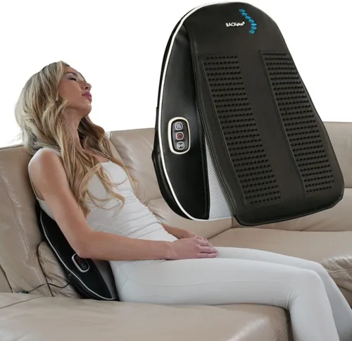 Almohadilla de masaje Shiatsu con calor – Amortiguador de masaje profundo para espalda y pies para aliviar el dolor – Transforma cualquier silla en
