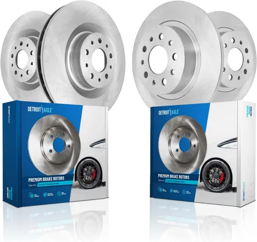 Miniatura 19 de Detroit Axle - Rotores de freno para Chrysler 200 2015 2016 2017, Rotores de freno de disco de reemplazo: 12.01" pulgadas delantero y 10.95