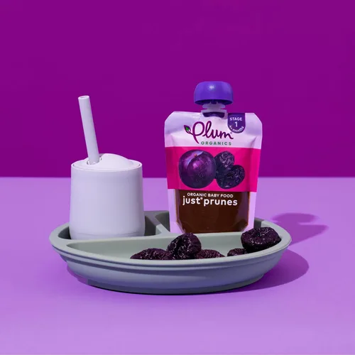 Miniatura 8 de Plum Organics Just Prunes, 4+ Meses - Portabebés de Alimentos Orgánicos, Bolsa de 3.5 oz (Paquete de 12)
