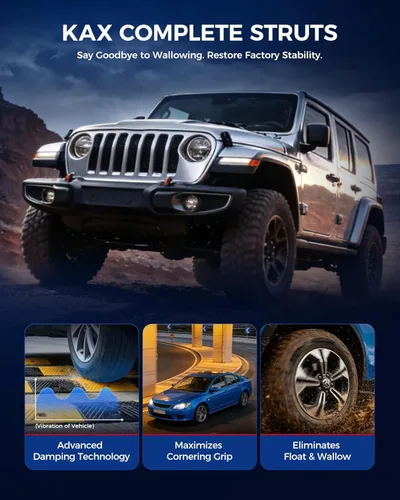 Miniatura 6 de KAX Puntales delanteros y amortiguadores completos compatibles con 4Runner 2003-2020, Tacoma 2005-2015, FJ Cruiser 2007-2014 171371L 171371R