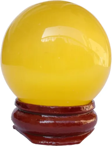 Miniatura 5 de Escultura de esfera de adivinación de cristal curativo de labradorita negra de 1.575 pulgadas, bola de piedras preciosas, colección decorativa