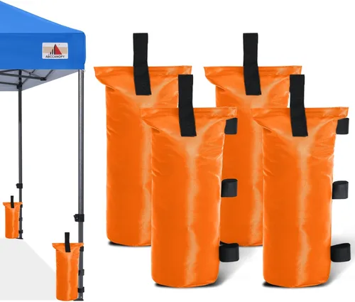 Miniatura 17 de ABCCANOPY Bolsas de Arena para Carpa Extra Grandes de 150 Libras, Paquete de 4, Negro (Sin Arena)
