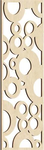 Miniatura 16 de Farwell Paneles de pared decorativos de madera con calado, 13 3/8 pulgadas de ancho x 34 3/8 pulgadas de alto x 1/4 de alto, roble rojo rojo