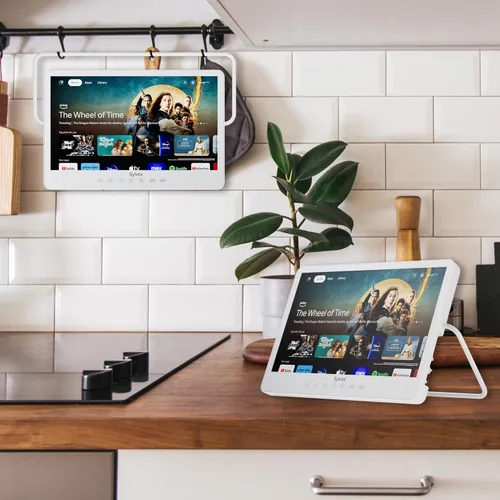 Miniatura 2 de SYLVOX Smart TV portátil de 15.6 pulgadas, televisión de 12 voltios, alimentado por batería de 10000 mAh, IP66, impermeable, altavoces duales