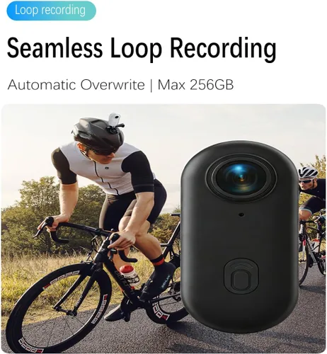 Miniatura 4 de Mini cámara corporal H88, 1080P FHD cámara de acción portátil, cámara de cuerpo del tamaño del pulgar y funda impermeable 30M bajo el agua