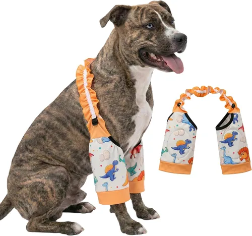 Miniatura 8 de LovinPet Mangas delanteras para perros medianos y grandes, protección de codo elástica en 4 direcciones, recuperación antilamos, prevención de calor