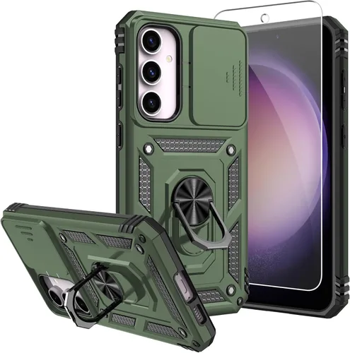Miniatura 7 de Funda para Galaxy S23 FE, con protectores de pantalla y funda para cámara, [grado militar] de 16 pies. Funda a prueba de caídas con funda protectora