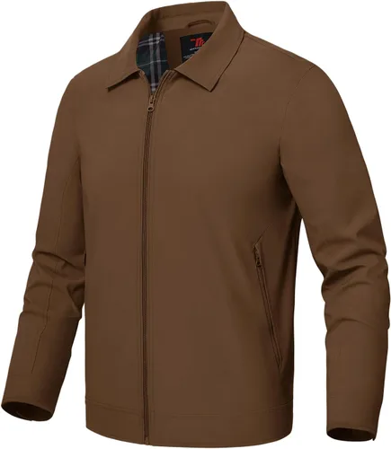 Miniatura 28 de Rdruko Chaquetas ligeras para hombre Cortavientos de primavera y otoño Chaquetas ligeras Casuales y elegantes con bolsillos