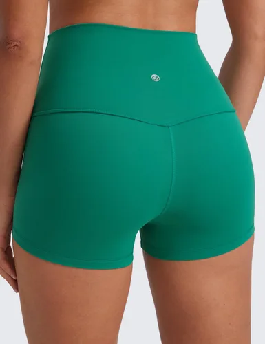 Miniatura 40 de CRZ YOGA Butterluxe - Pantalones cortos de ciclismo de cintura alta para mujer, 2.5 pulgadas, yoga, entrenamiento, elastano, correr, voleibol