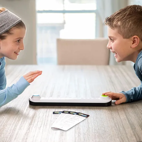 Miniatura 2 de Fat Brain Toys GibGab - Juego de trivia de ritmo rápido para fiesta para niños y adultos, para 2 jugadores