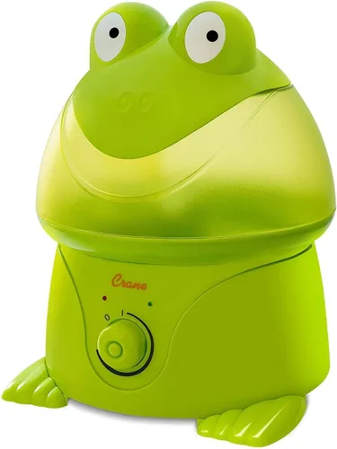 Crane Humidificador ultrasónico de niebla fresca Animal para dormitorio de niños y guardería, 1 galón, fácil de limpiar, configuraciones ajustables,