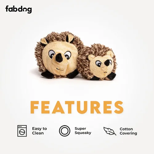 Miniatura 3 de fabdog Hedgehog faball - Juguete chirriante para perros (pequeño)