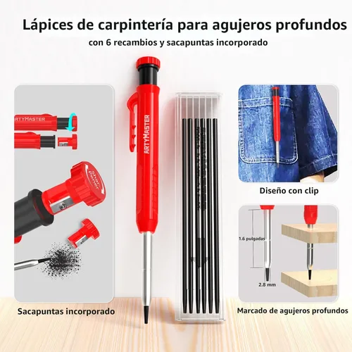 Miniatura 6 de Regla Cuadrada de Medición Multi-Ángulo 3D Mini de 3.8", WT102A Herramientas de Carpintería de Alta Precisión para Marcado de Agujeros en Trabajos