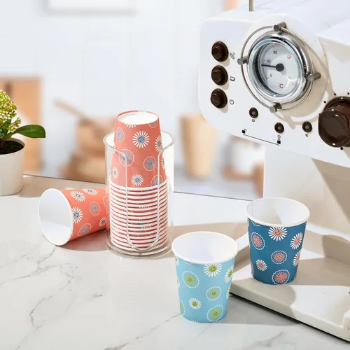Miniatura 8 de SIUQ Paquete de 1200 vasos de papel de 3 oz, vasos de baño desechables, mini vasos para enjuague bucal, vaso pequeño de 3 onzas para baño, fiesta