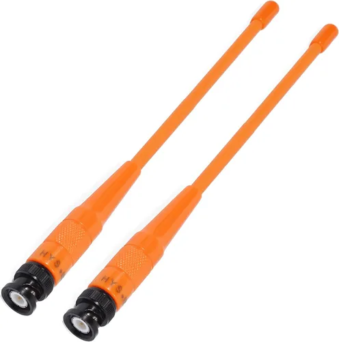 Miniatura 9 de Antena BNC HYS-701N de doble banda VHF/UHF 2M 70CM Antena para ICOM IC-A14 IC-V8 Vertex HX300 HX320 Kenwood TK100 TK200 Radio de mano (3 unidades)