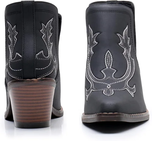 Miniatura 2 de Blikcon Botas vaqueras bordadas occidentales para mujer