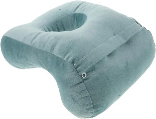 Miniatura 4 de PRETYZOOM Almohada ergonómica boca abajo para cirugía ocular, siesta de oficina, diseño de espuma viscoelástica para alivio de cuello y hombros